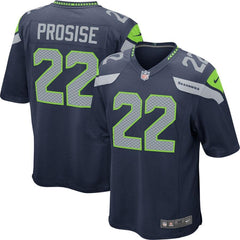 C.J. Prosise Seattle Seahawks Youth Game Jersey - College Navy 2019