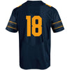 Image of Cal Bears Under Armour #18 Replica Football Jersey – Navy 2019