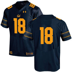 Cal Bears Under Armour #18 Replica Football Jersey – Navy 2019