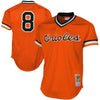 Image of Cal Ripken Jr Baltimore Orioles Mitchell &amp; Ness 1988 Cooperstown Collection Mesh Batting Practice Jersey - Orange 2019