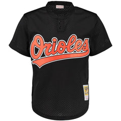 Cal Ripken Jr. Baltimore Orioles Mitchell & Ness Cooperstown Mesh Batting Practice Jersey - Black 2019