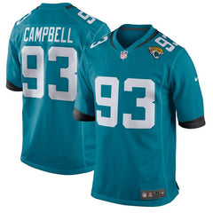 Calais Campbell Jacksonville Jaguars New Game Jersey – Teal 2019