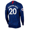 Image of Callum Hudson-Odoi Chelsea 2019 Home Stadium Long Sleeve Replica Player Jersey – Blue 2019