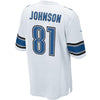 Image of Calvin Johnson Detroit Lions Game Jersey - White 2019