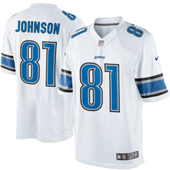 Calvin Johnson Detroit Lions Limited Jersey - White 2019