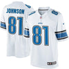 Image of Calvin Johnson Detroit Lions Limited Jersey - White 2019