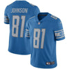 Image of Calvin Johnson Detroit Lions Retired Player Vapor Untouchable Limited Throwback Jersey - Blue 2019