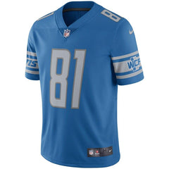 Calvin Johnson Detroit Lions Retired Player Vapor Untouchable Limited Throwback Jersey - Blue 2019