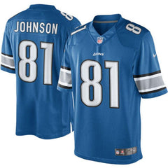 Calvin Johnson Detroit Lions Youth Limited Jersey - Light Blue 2019