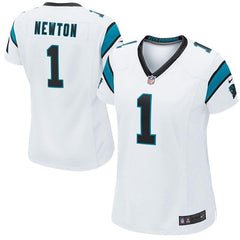 Cam Newton #1 Carolina Panthers Women's Game Jersey - White 2019