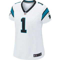 Cam Newton #1 Carolina Panthers Women's Game Jersey - White 2019