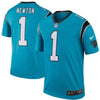 Image of Cam Newton Carolina Panthers Color Rush Legend Jersey - Blue 2019