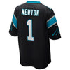 Image of Cam Newton Carolina Panthers Game Jersey - Black 2019