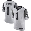 Image of Cam Newton Carolina Panthers Gridiron Gray II Limited Jersey - Gray 2019