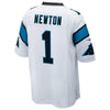 Image of Cam Newton Carolina Panthers White Game Jersey - White 2019