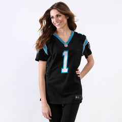 Cam Newton Carolina Panthers Women's Game Jersey - Black 2019