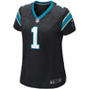 Image of Cam Newton Carolina Panthers Women's Limited Jersey - Black 2019