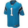 Image of Cam Newton Carolina Panthers Youth Alternate Game Jersey - Panther Blue 2019