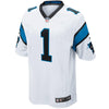 Image of Cam Newton Carolina Panthers Youth Game Jersey - White 2019