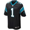 Image of Cam Newton Carolina Panthers Youth Team Color Game Jersey - Black 2019