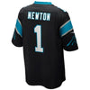 Image of Cam Newton Carolina Panthers Youth Team Color Game Jersey - Black 2019