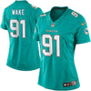 Image of Cameron Wake Miami Dolphins Women's Limited Jersey - Aqua 2019