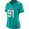 Image of Cameron Wake Miami Dolphins Women's Limited Jersey - Aqua 2019