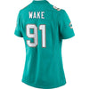 Image of Cameron Wake Miami Dolphins Women's Limited Jersey - Aqua 2019