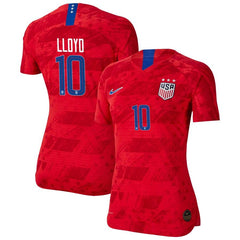 Carli Lloyd USWNT Women's 2019 Away Vapor Player Jersey – Red 2019