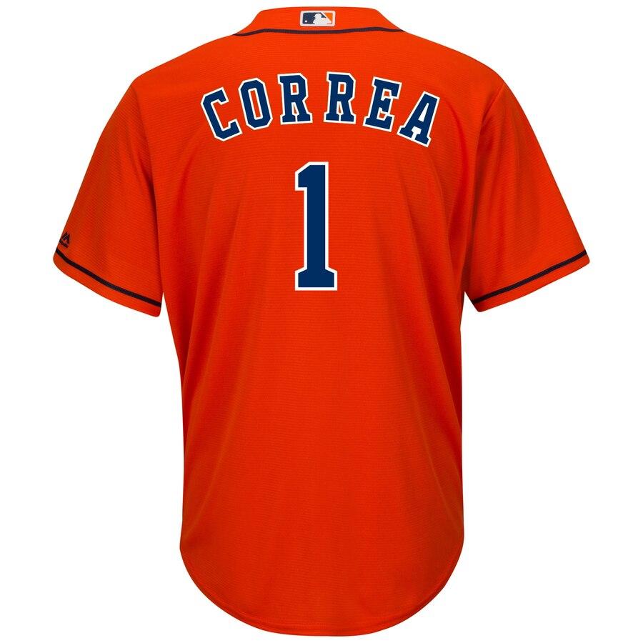 Carlos Correa Houston Astros Majestic Cool Base Player Jersey - Orange 2019