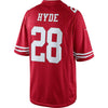 Image of Carlos Hyde San Francisco 49ers Limited Jersey - Scarlet 2019