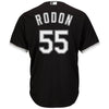 Image of Carlos Rodon Chicago White Sox Majestic Alternate Cool Base Replica Player Jersey - Black 2019