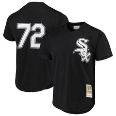 Carlton Fisk Chicago White Sox Mitchell &amp; Ness Cooperstown Collection Mesh Batting Practice Jersey – Black 2019