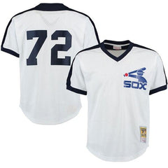 Carlton Fisk Chicago White Sox Mitchell &amp; Ness Cooperstown Mesh Batting Practice Jersey - White 2019