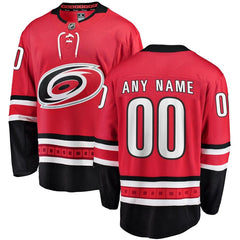 Carolina Hurricanes Home Breakaway Custom Jersey - Red 2019