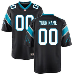 Carolina Panthers Youth Custom Game Jersey - Black 2019