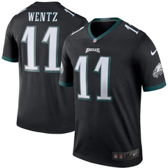Carson Wentz Philadelphia Eagles Color Rush Legend Jersey - Black 2019