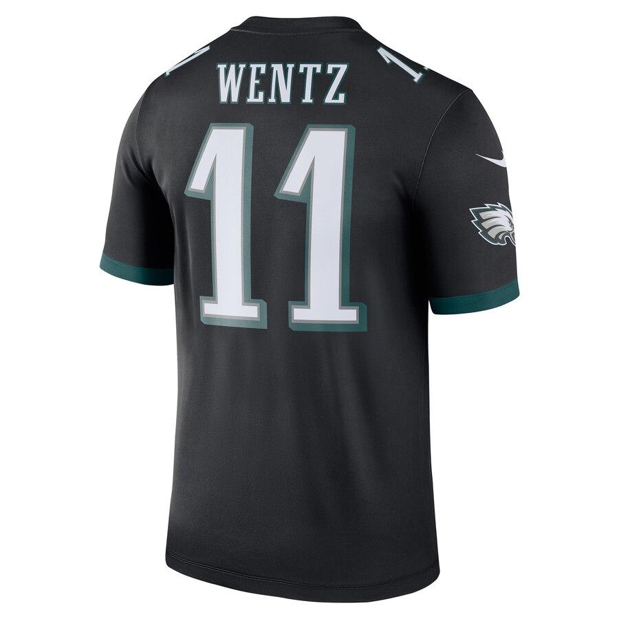 Carson Wentz Philadelphia Eagles Color Rush Legend Jersey - Black 2019