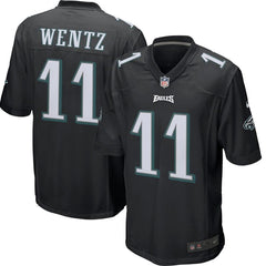 Carson Wentz Philadelphia Eagles Game Event Jersey – Black 2019