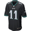 Image of Carson Wentz Philadelphia Eagles Game Jersey - Black 2019