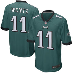 Carson Wentz Philadelphia Eagles Game Jersey - Green 2019