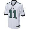 Image of Carson Wentz Philadelphia Eagles Game Jersey - White 2019