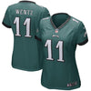 Image of Carson Wentz Philadelphia Eagles Girls Youth Game Jersey - Midnight Green 2019