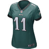 Image of Carson Wentz Philadelphia Eagles Girls Youth Game Jersey - Midnight Green 2019