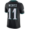 Image of Carson Wentz Philadelphia Eagles Vapor Untouchable Limited Player Jersey - Black 2019