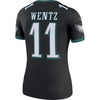 Image of Carson Wentz Philadelphia Eagles Women's Color Rush Legend Jersey - Black 2019