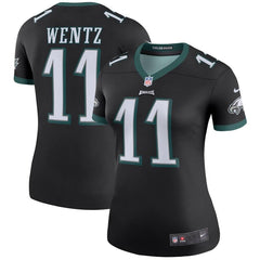 Carson Wentz Philadelphia Eagles Women's Color Rush Legend Jersey - Black 2019