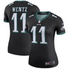 Image of Carson Wentz Philadelphia Eagles Women's Color Rush Legend Jersey - Black 2019