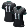 Image of Carson Wentz Philadelphia Eagles Women's Game Jersey - Black 2019