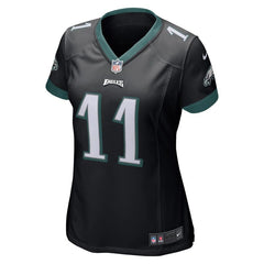 Carson Wentz Philadelphia Eagles Women's Game Jersey - Black 2019